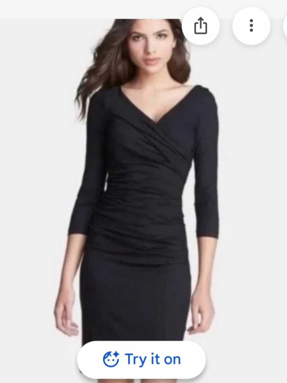 Diane Von Fusrtenberg Bentley Three Quarter Sleeve Dress  (part of original tag)